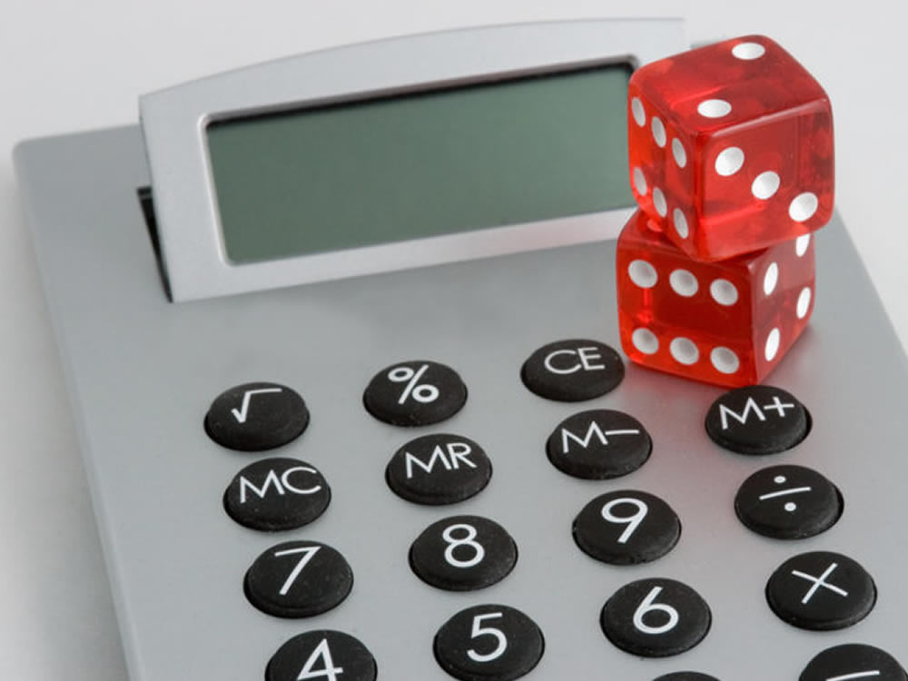 Dice on calculator suggest gambling with your life insurance options