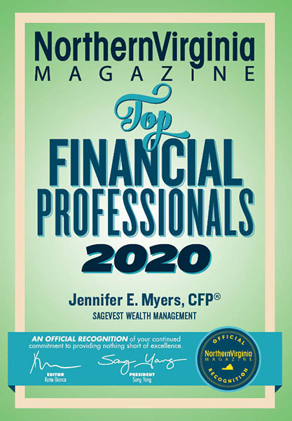 Northern Virginia Magazine Top Financial Professionals Award 2020