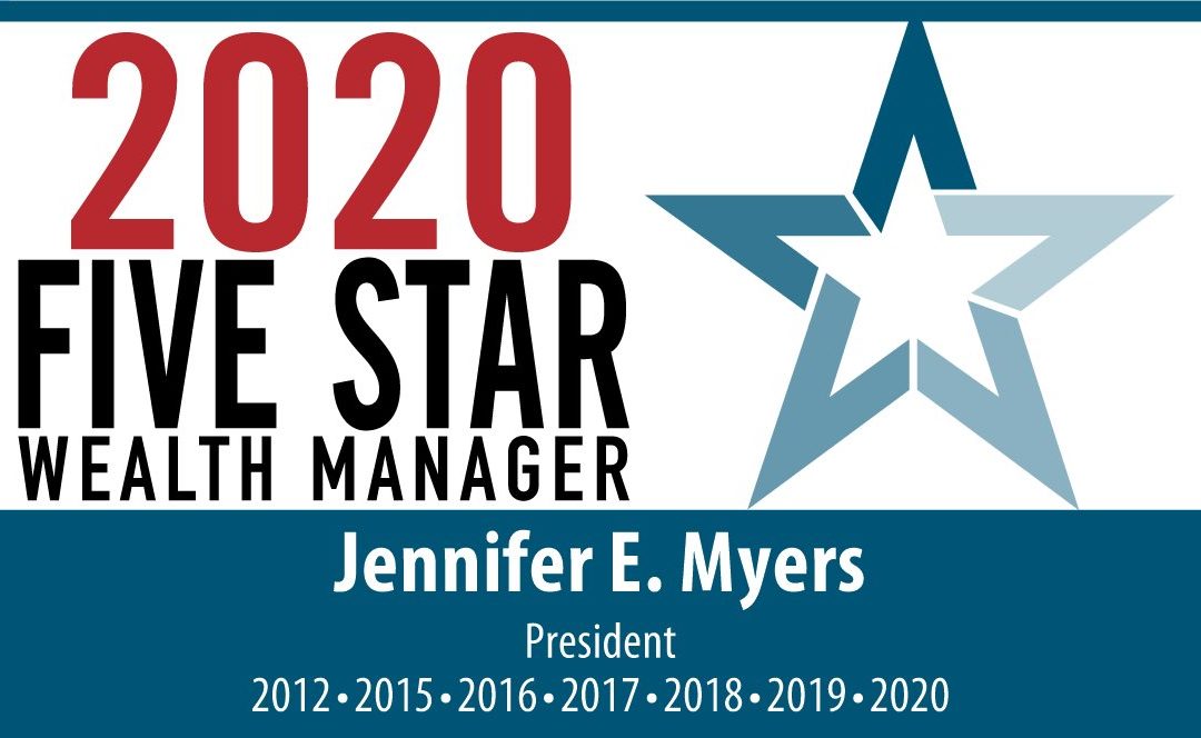 Jennifer Myers Recognized As A Five Star Wealth Manager 2020