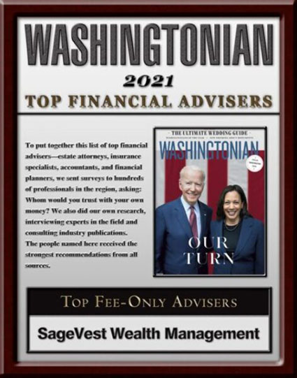 Washingtonian Top Financial Advisor 2021