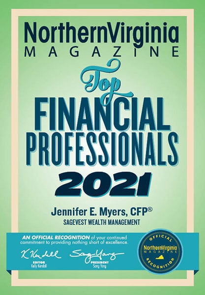 Northern Virginia Magazine Top Financial Professionals Award 2021